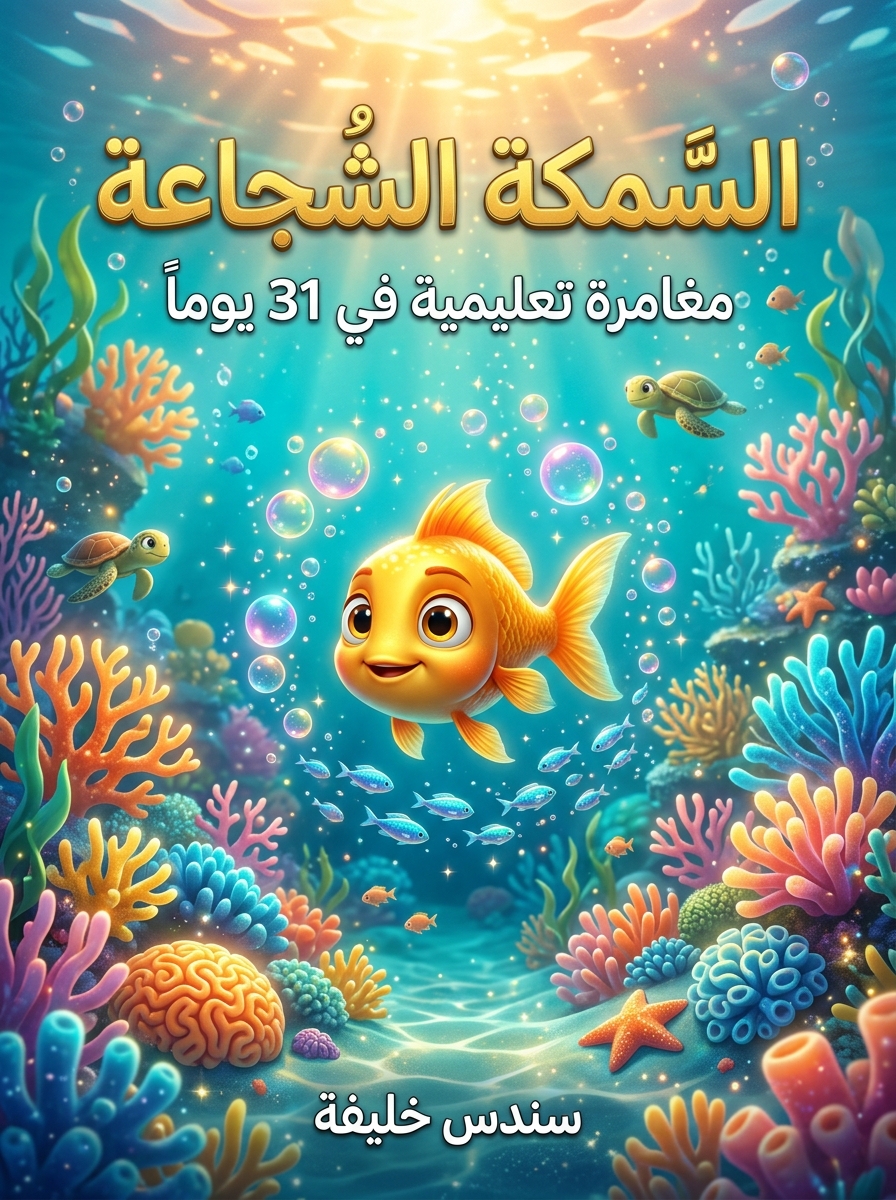غلاف قصة السمكة الشجاعة